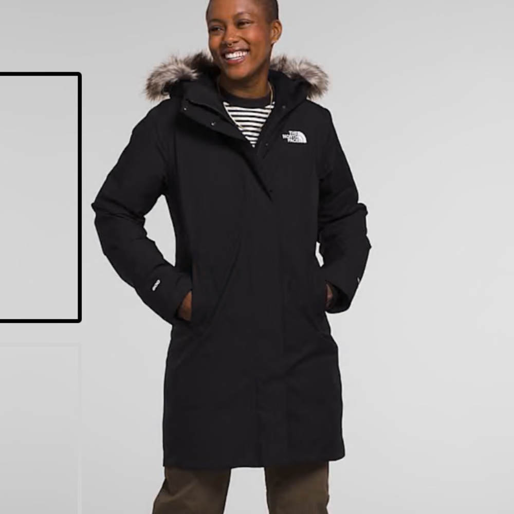 The North Face arctic parka 550 black